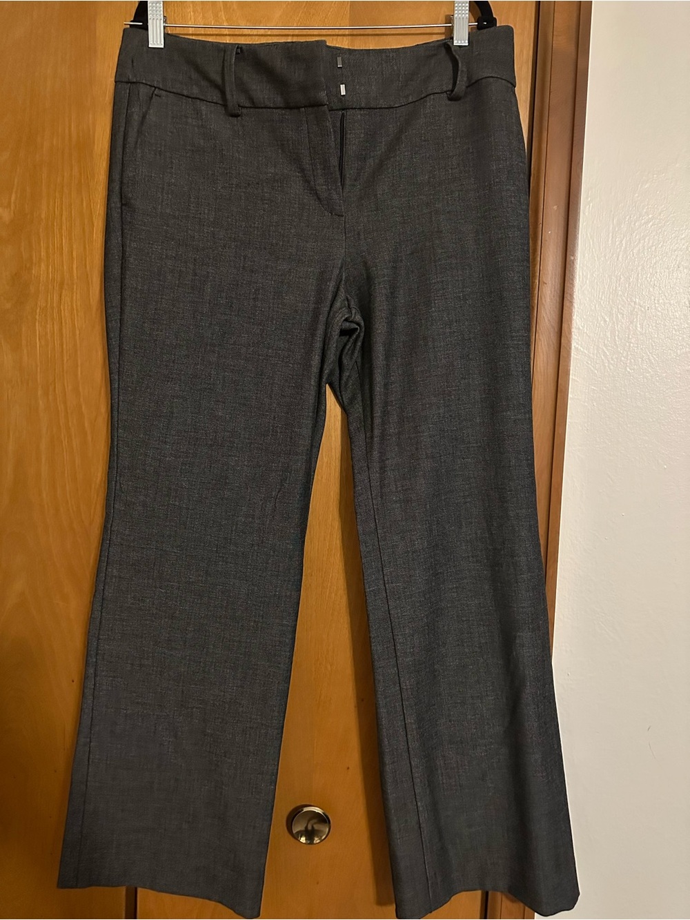 Ann Taylor Dark Gray Boot Cut Dress Pants